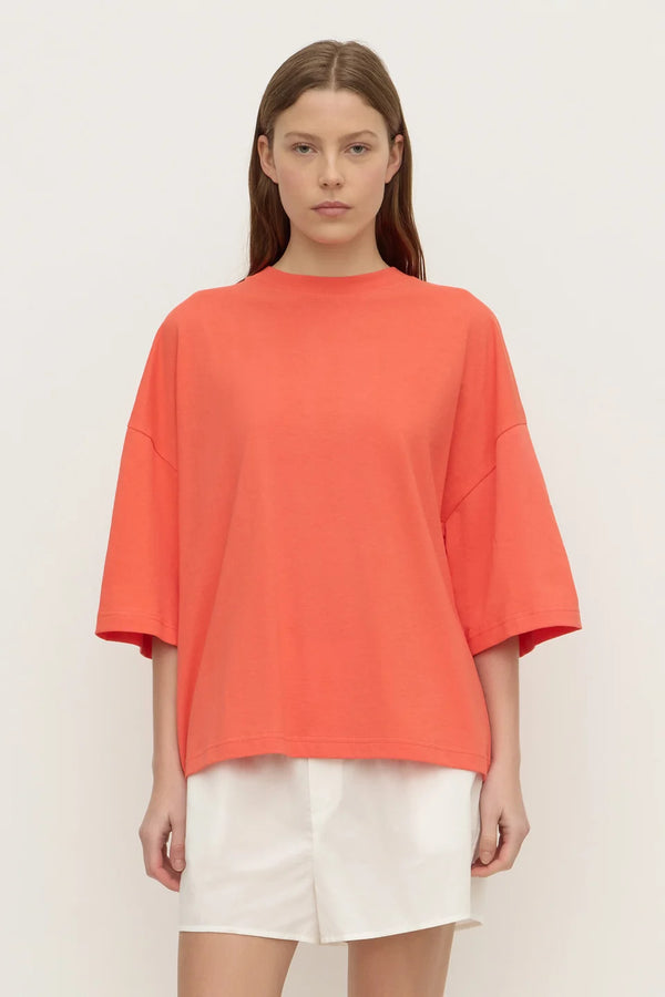 Assembly Label - Max Cotton Oversized Tee - Dahlia