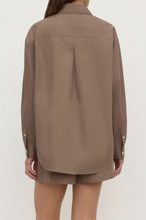 Assembly Label - Micha Poplin Shirt - Dark Sand