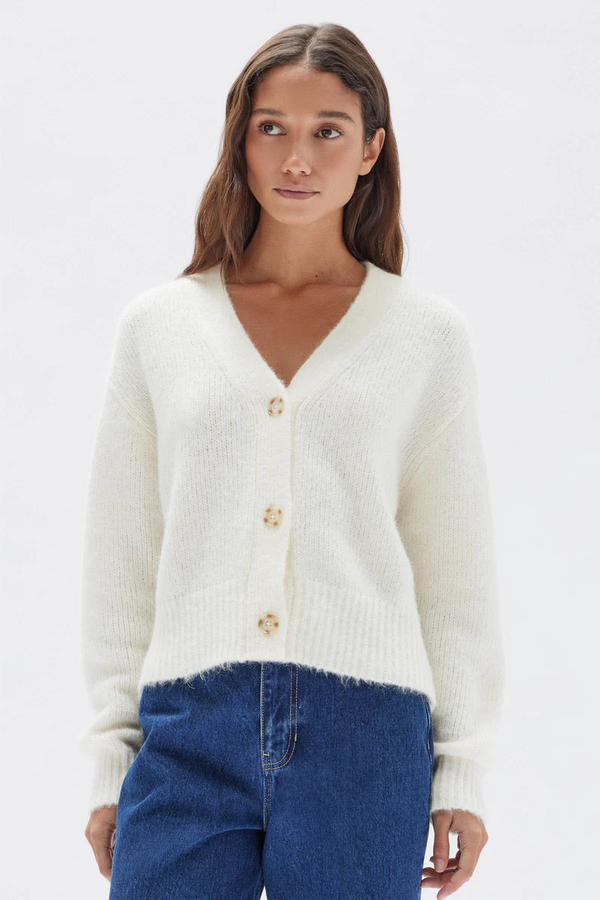Assembly Label - Evi Wool Knit Cardigan - Cream