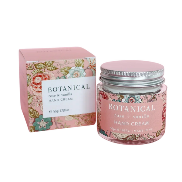Botanical - Rose + Vanilla Hand Cream - 50gm