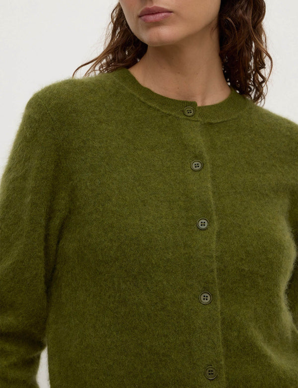 Green cardigan wool by Assembly Label 