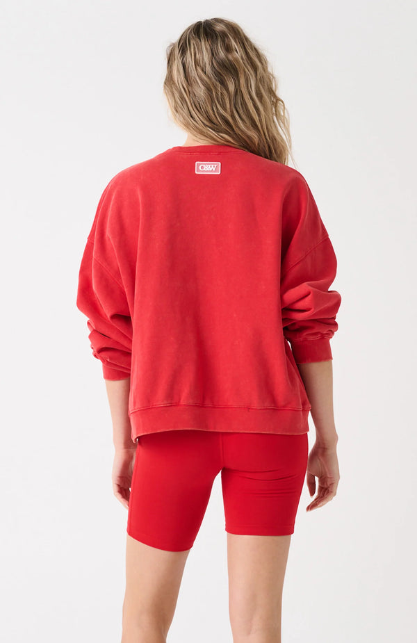 Cartel & Willow - Ada Slim Sweater - Red