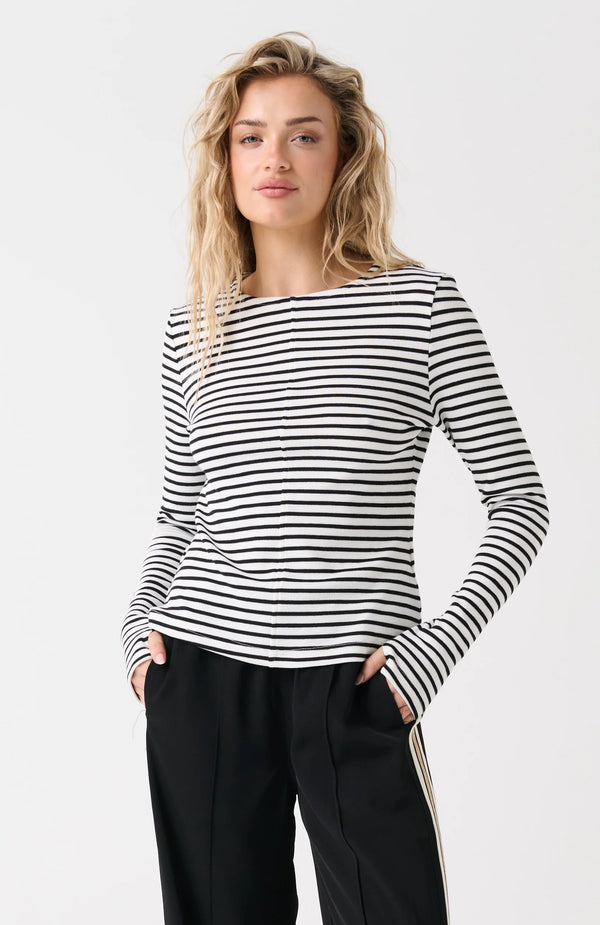 Cartel & Willow - Aspyn Long Sleeve - Black Stripe