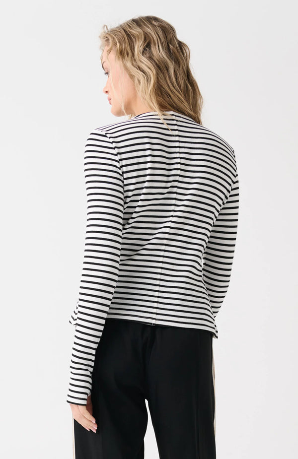 Cartel & Willow - Aspyn Long Sleeve - Black Stripe