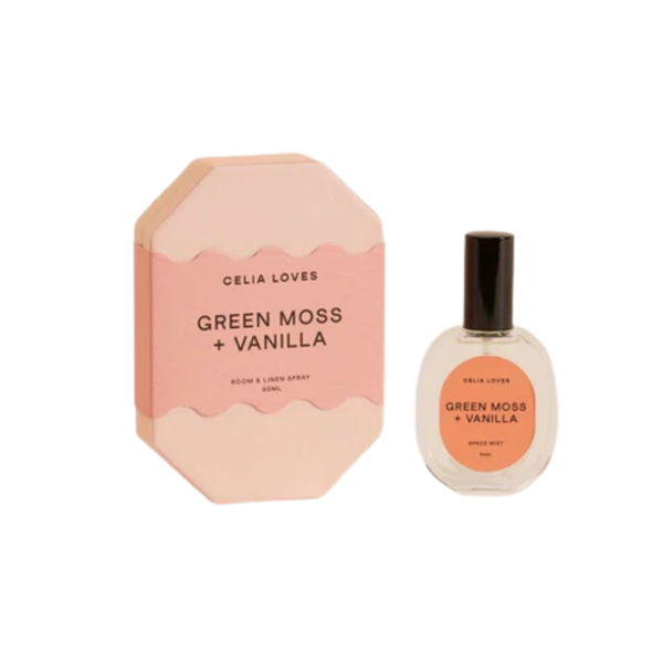 Celia Loves - Green Moss + Vanilla Room Spray