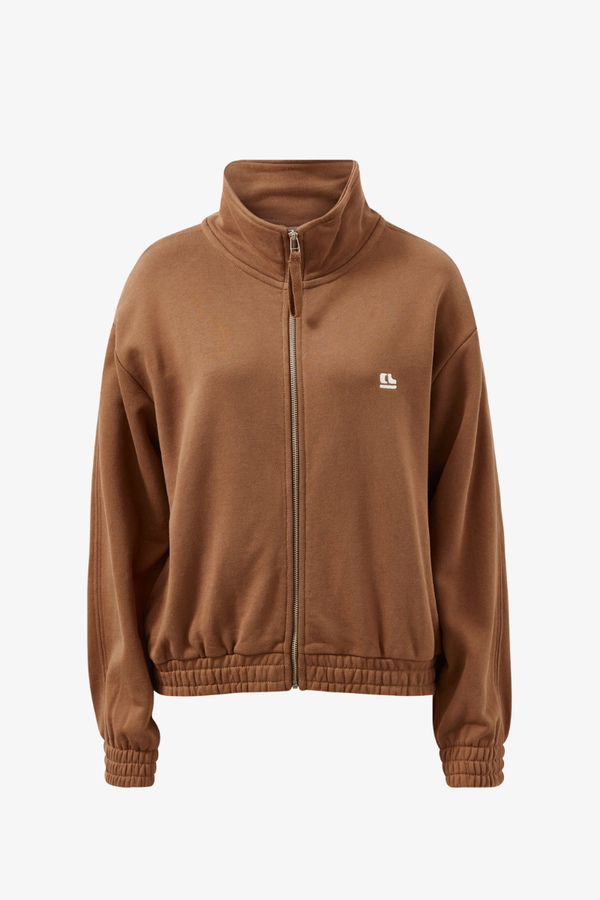 Ceres Life - Freya Zip Thru Sweat - Toffee