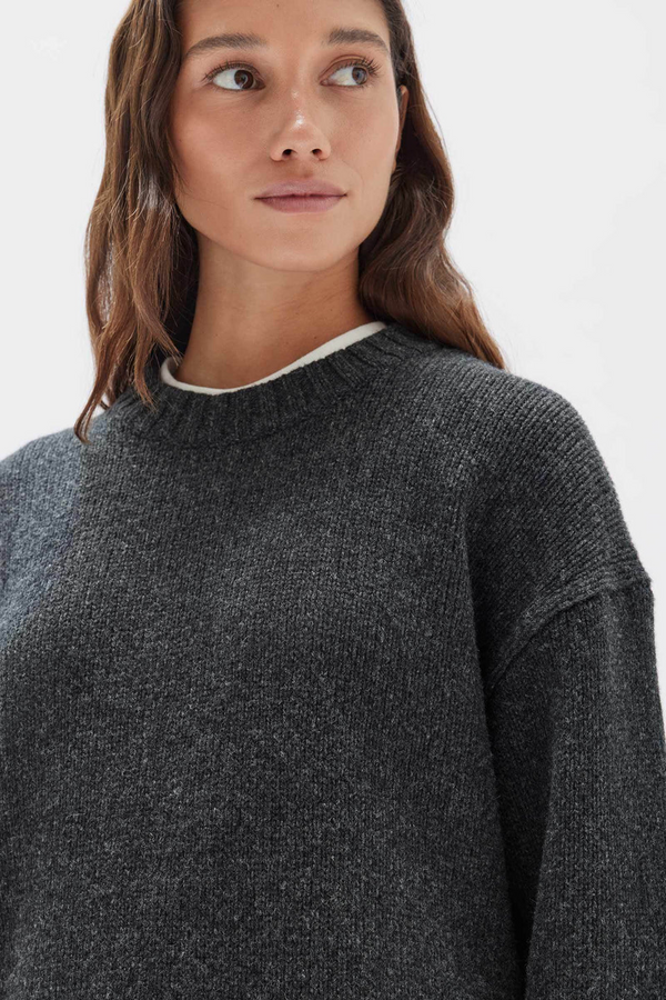 Assembly Label - Chlo Knit Jumper - Grey Marle