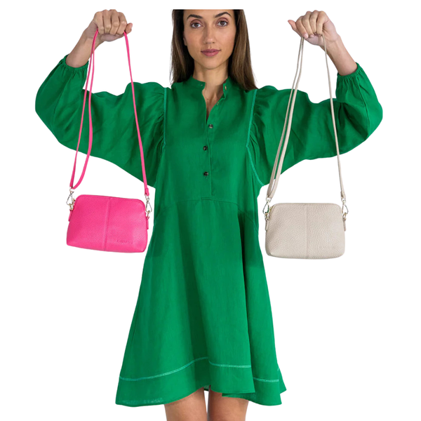 Elms + King - Burbank Crossbody Bag - Fuchsia