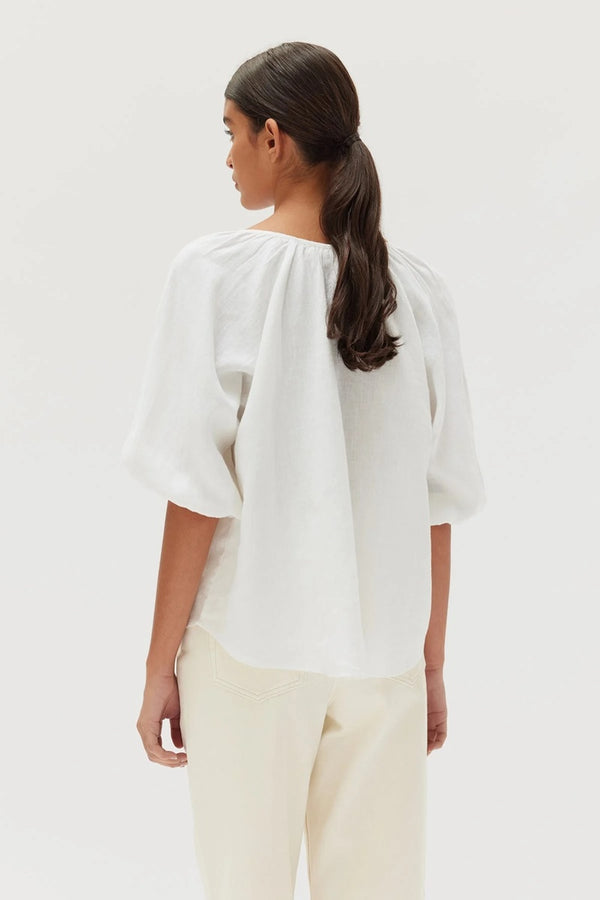 Assembly Label - Cora Long Sleeve Top - White