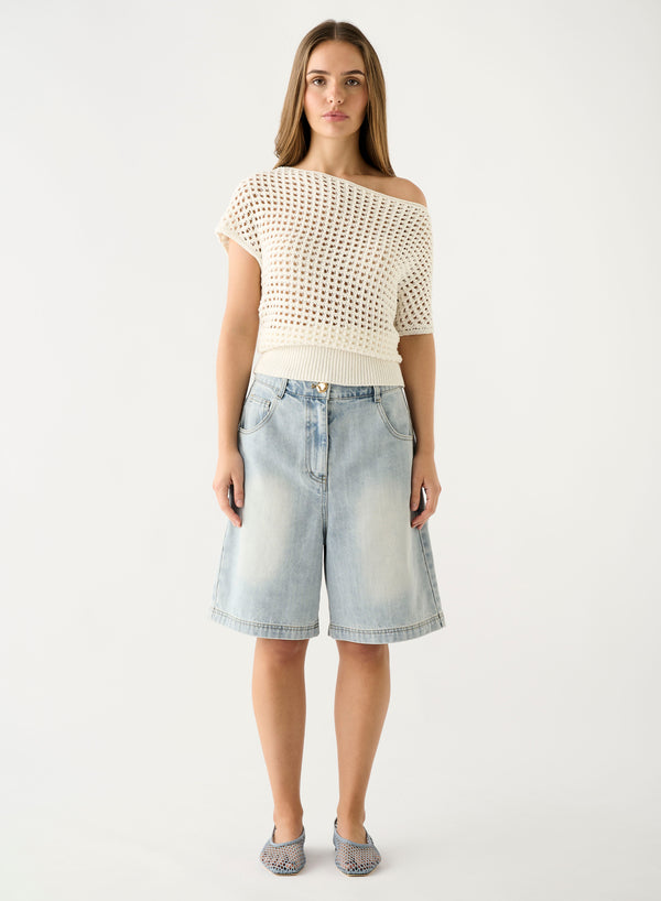 Esmaee -  Bayview Knit Top - White