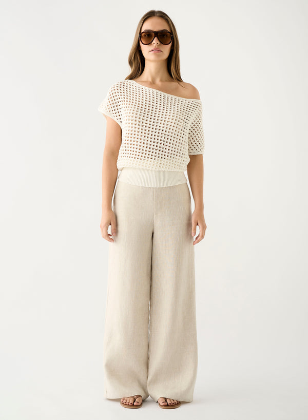 Esmaee -  Bayview Knit Top - White