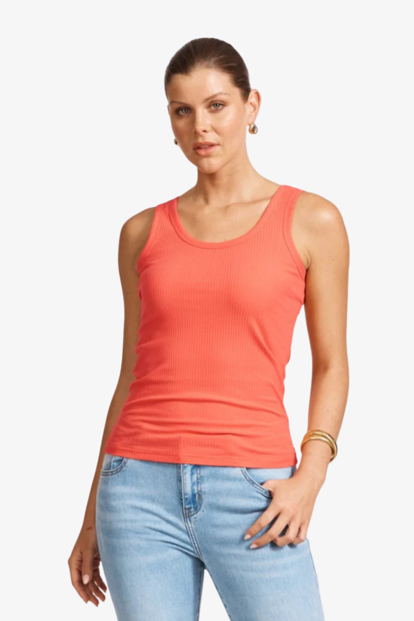 Eb & Ive - La Plage Tank - Coral