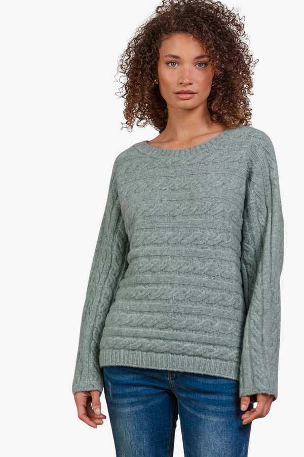 Eb & Ive - Merano Cable Knit - Jasper