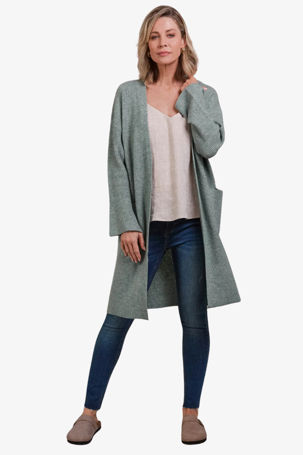 Eb & Ive - Merano Oversized Cardigan - Jasper