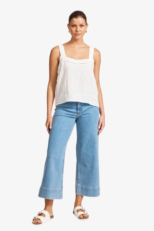 Eb & Ive - Miramar Tank - White