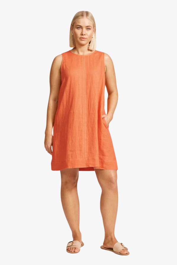 Eb & Ive - Miramar Tank  Dress - Coral