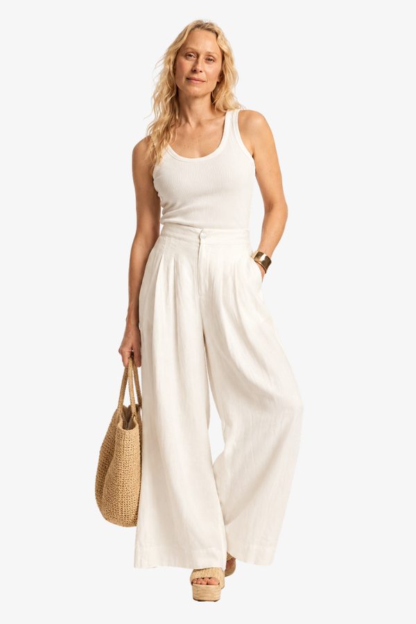 Eb & Ive - Cove Palazzo Pant - White