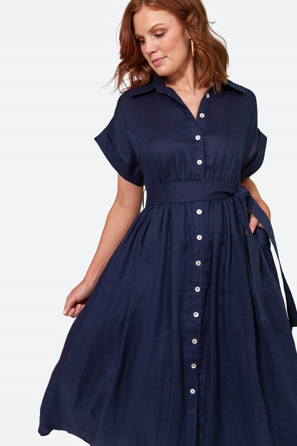 Eb & Ive - La Vie Shirt Dress - Sapphire