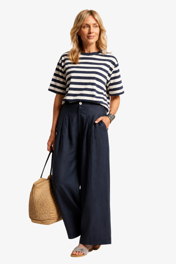 Eb & Ive - Cove Palazzo Pant - Indigo
