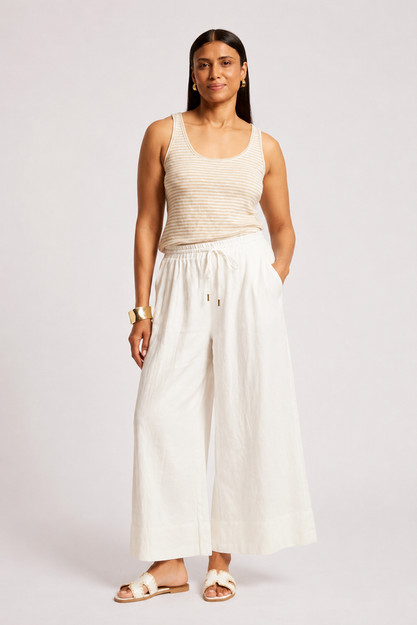 Eb & Ive -  Cove Relaxed Pant  - White