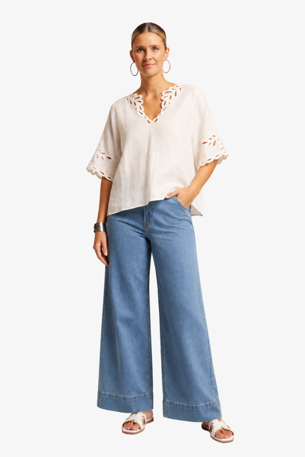 Eb & Ive -  Maris Top  - White