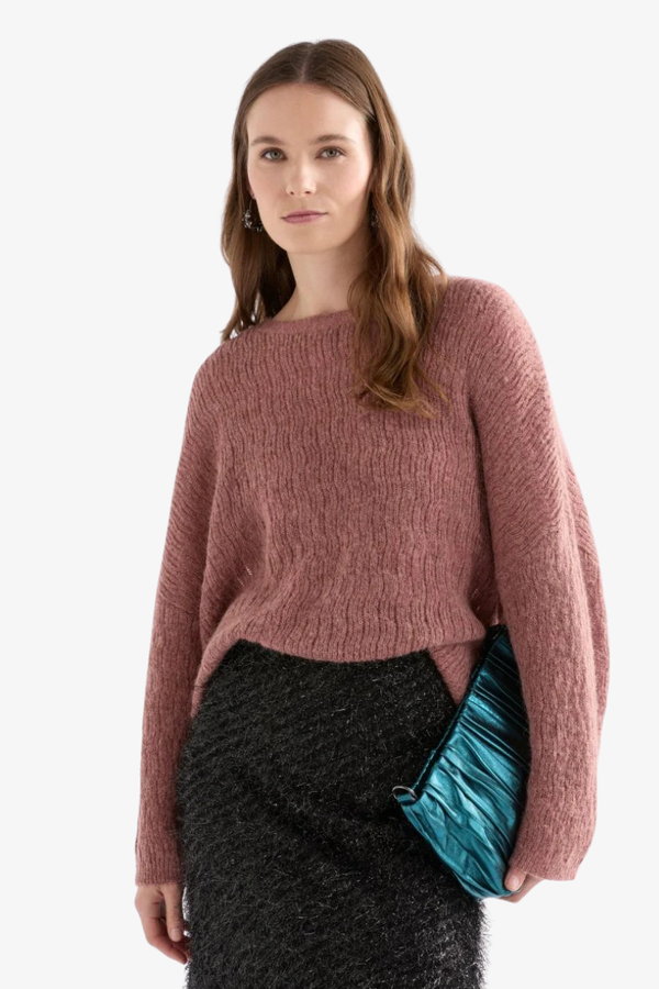 Elk - Agna Pattern Sweater - Rosewood