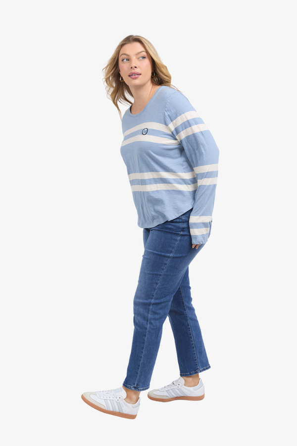 Elm - Allegra Long Sleeve Tee - Steel