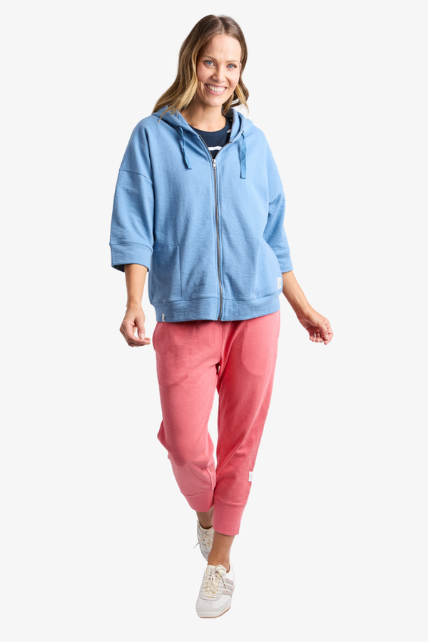 Elm - Beachy Zip Hoody - Blue Shadow