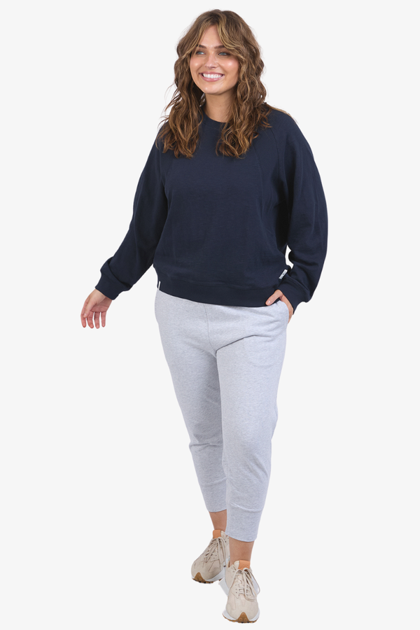 Elm - Kinsley L/S Sweat - Navy