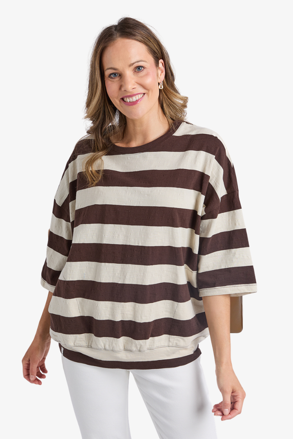 Elm - Fundamental Mazie Sweat - Coffee/Marshmellow