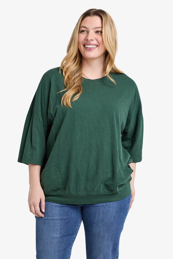 Elm - Fundamental Mazie Sweat - Winter Green