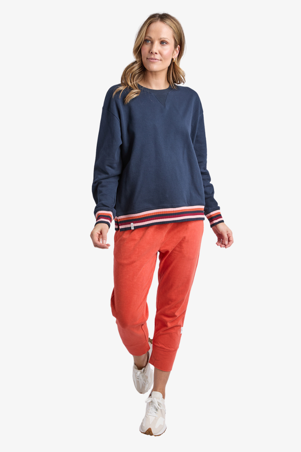 Elm - Lili Fleece Crew - Navy