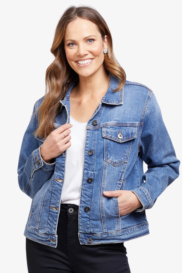 Elm - Angie Denim Jacket - Blue