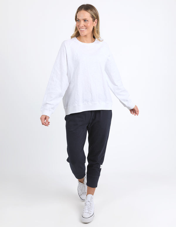 Elm - Kinsley L/S Sweat - White