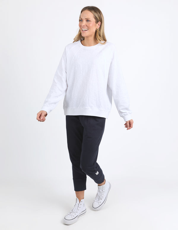 Elm - Kinsley L/S Sweat - White