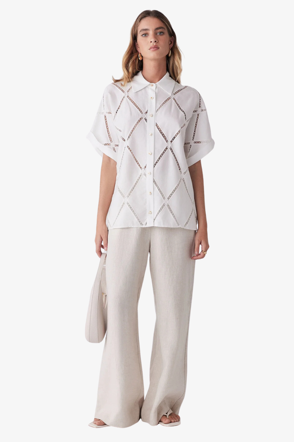 Esmaee - Thousand Miles Shirt - White