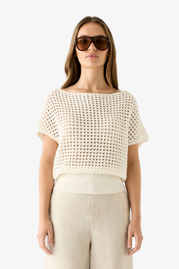 Esmaee -  Bayview Knit Top - White