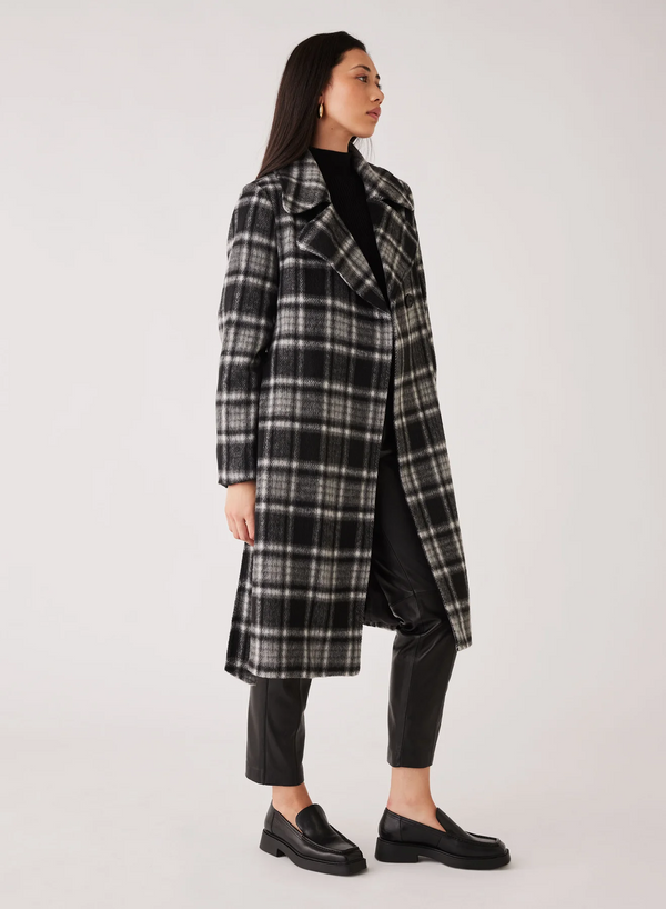 Esmaee - Concrete Coat - Black Check