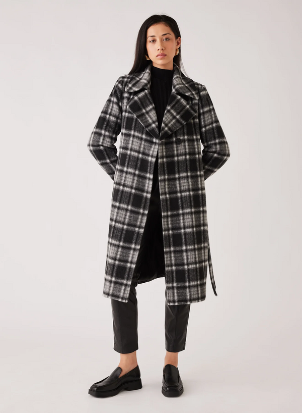 Esmaee - Concrete Coat - Black Check