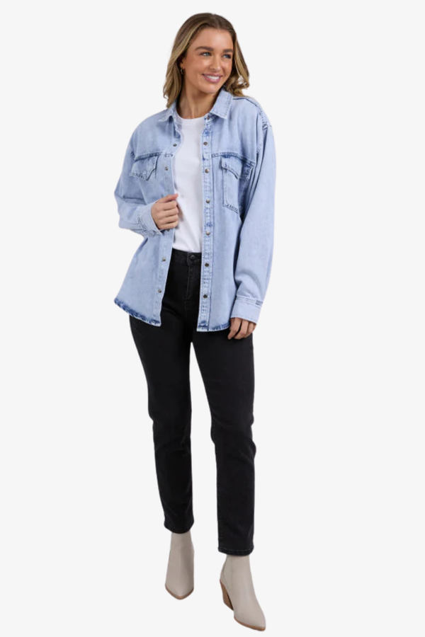 Foxwood - Daisy Overshirt - Light Blue