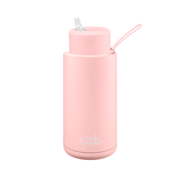 frank green - 34oz Reusable Bottle (straw) - Blushed