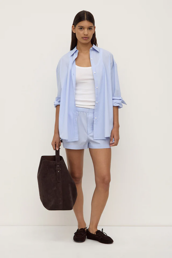 Assembly Label - Havana Stripe L/S Shirt - Blue / White Stripe