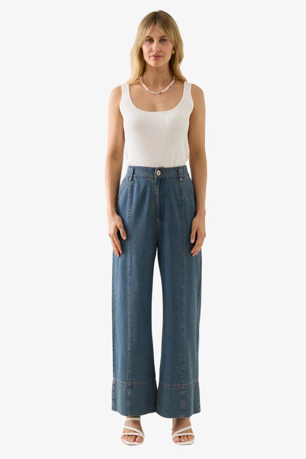 Isle of Mine - Sofie Denim Pant - Drift