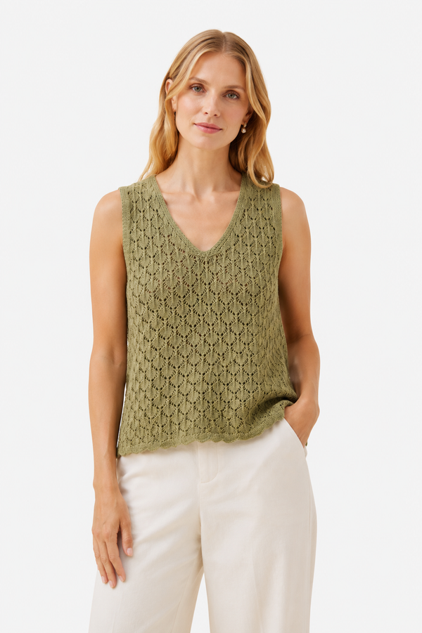 Isle of Mine -  Mia Knit Top - Sage