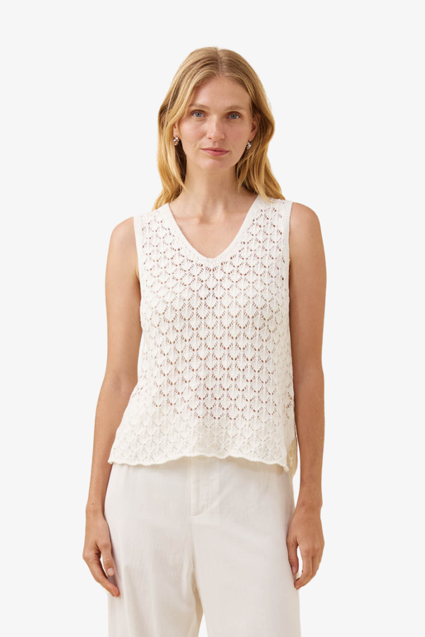 Isle of Mine - Mia Knit Top - White
