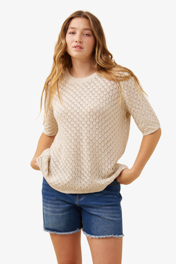 Isle of Mine - Mia Knit Tshirt - Canvas