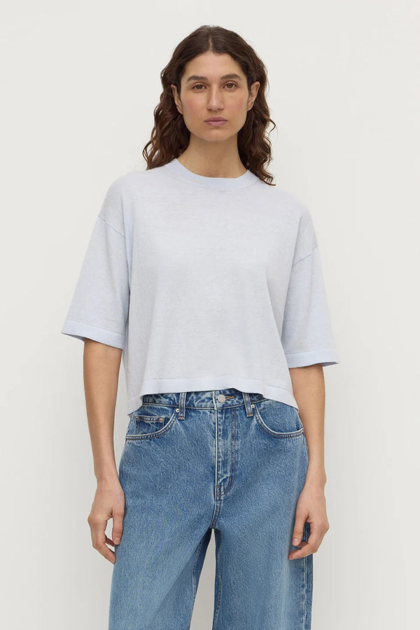 Assembly Label - Kensy Cotton Cashmere Tee - Powder Blue