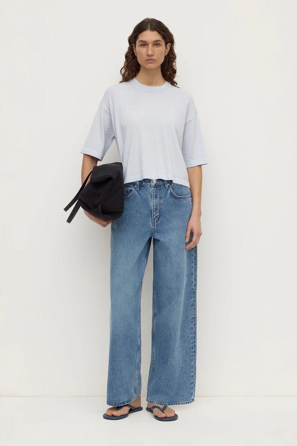 Assembly Label - Kensy Cotton Cashmere Tee - Powder Blue