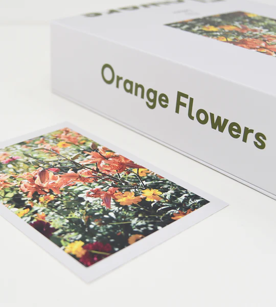 Lettuce - Puzzle - Orange Flowers