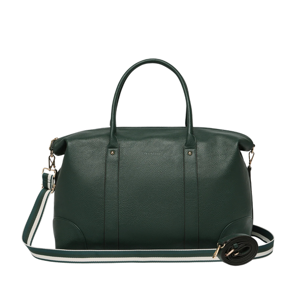 Louenhide - Alexis Weekender Bag - Forest Green Stripe